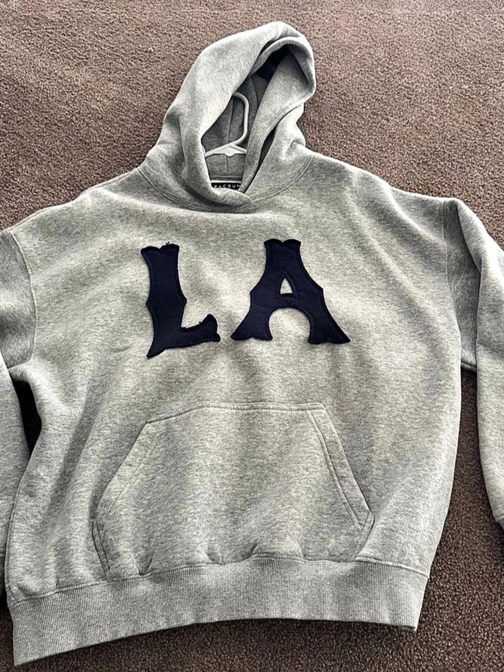 PacSun LA Applique Hoodie Gray Pullover